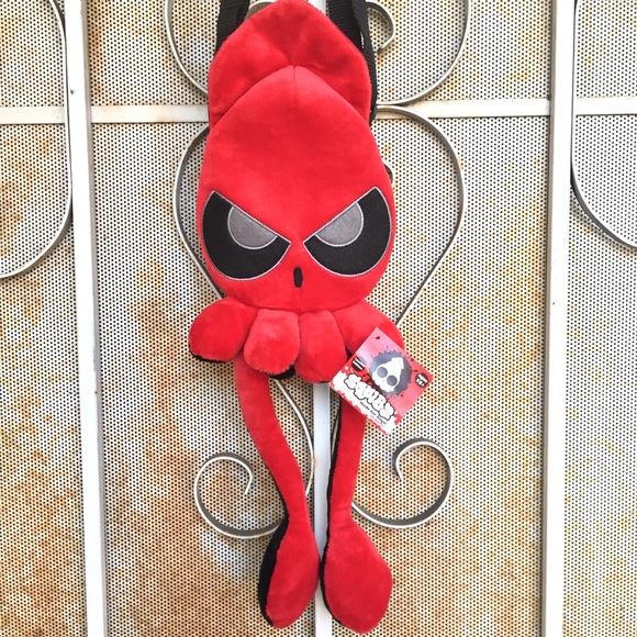 Squibz Handbags - NWT Limited Edition Squibz Red Angry Squid Bag